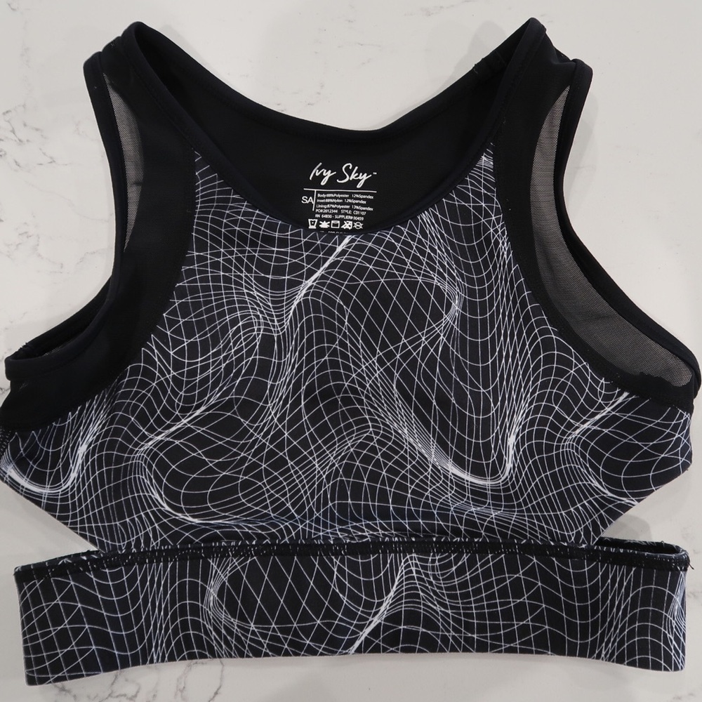 My Sky Black Dance Cropped Top